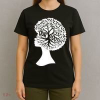 Black History Our Roots Woman Profile T-Shirt thumb 4