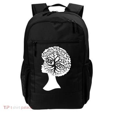 Black History Our Roots Woman Profile Backpack