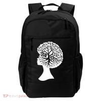 Black History Our Roots Woman Profile Backpack thumb 0