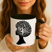 Black History Our Roots Woman Profile Coffee Mug thumb 3