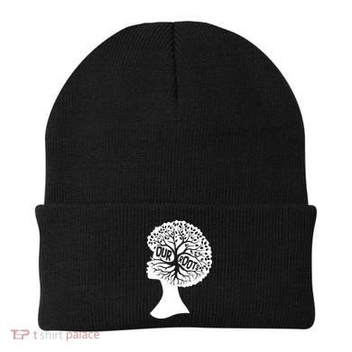 Black History Our Roots Woman Profile Beanie
