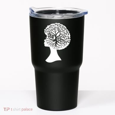 Black History Our Roots Woman Profile Tumbler