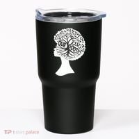 Black History Our Roots Woman Profile Tumbler thumb 0