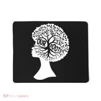 Black History Our Roots Woman Profile Mousepad thumb 0