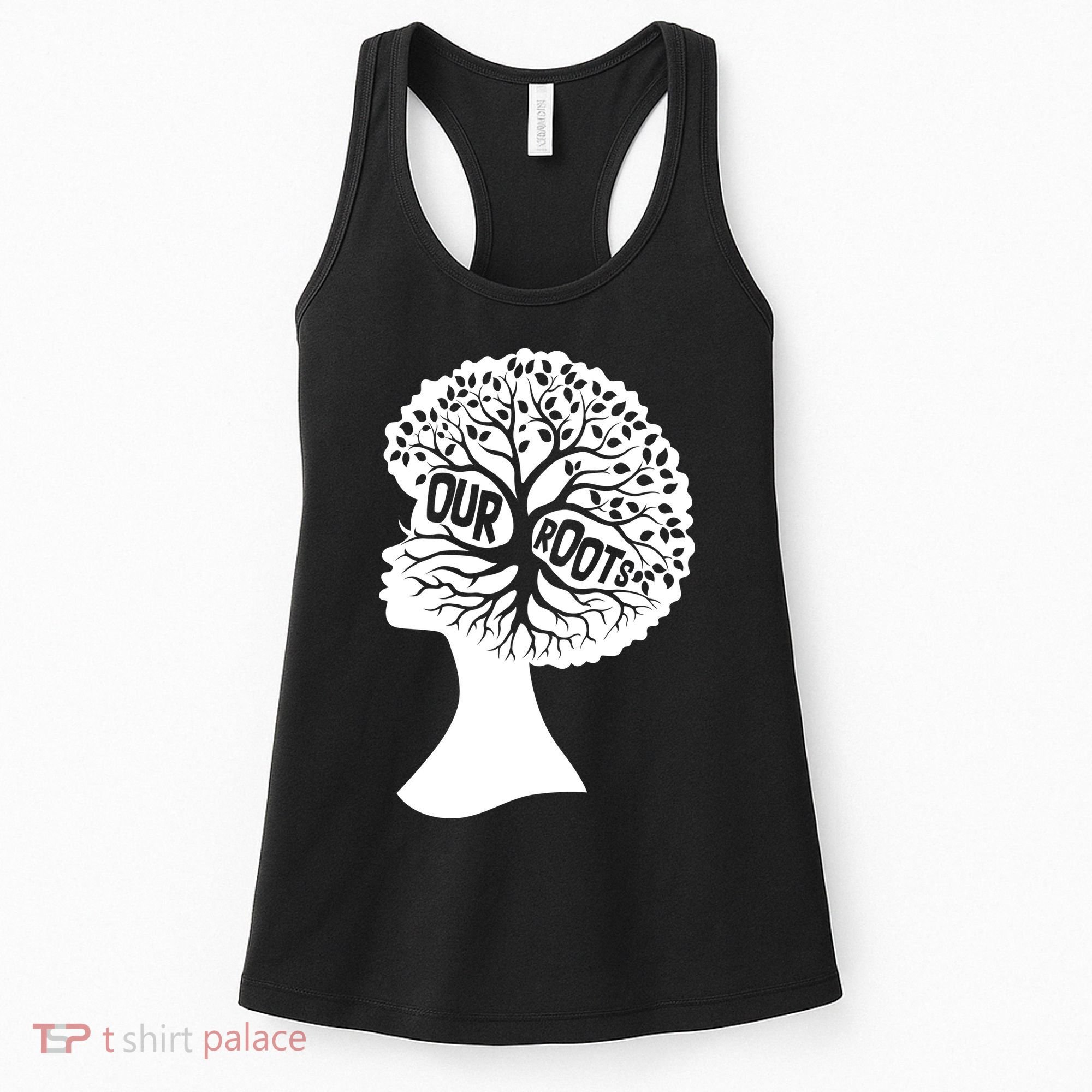 Black History Our Roots Woman Profile Women's Tank Top