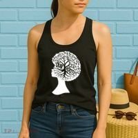 Black History Our Roots Woman Profile Women's Tank Top thumb 2