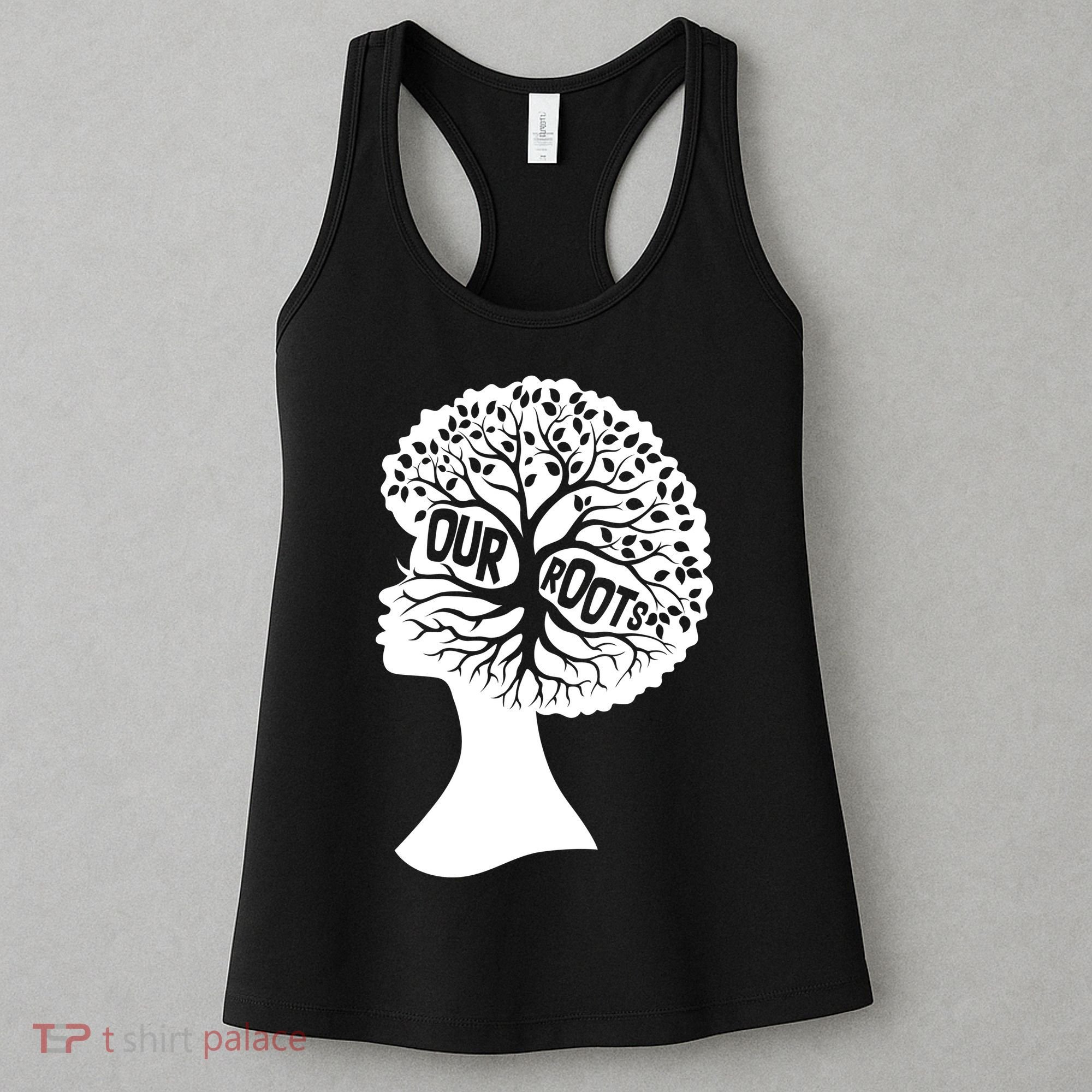 Black History Our Roots Woman Profile Women's Tank Top