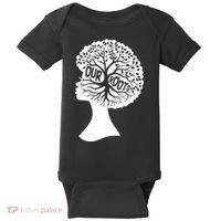 Black History Our Roots Woman Profile Baby Bodysuit thumb 0