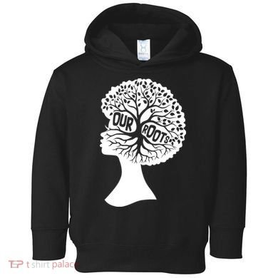 Black History Our Roots Woman Profile Toddler Hoodie