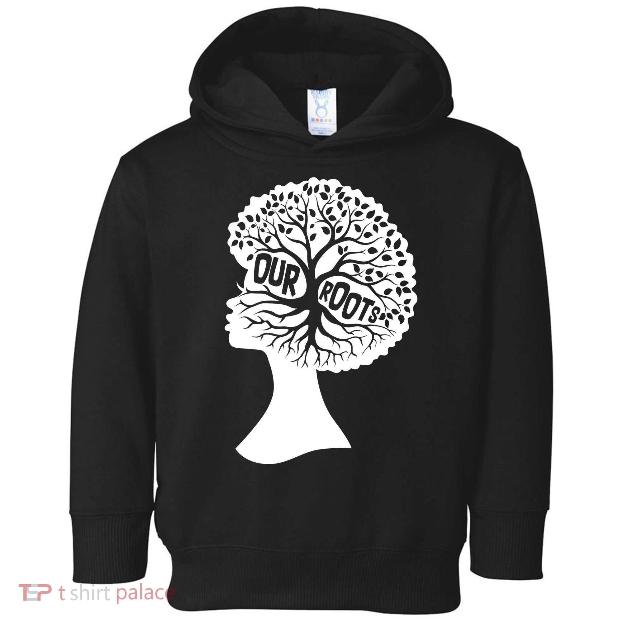 Black History Our Roots Woman Profile Toddler Hoodie