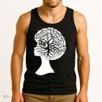 Black History Our Roots Woman Profile Tank Top thumb 3