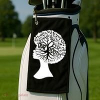 Black History Our Roots Woman Profile Golf Towel thumb 2