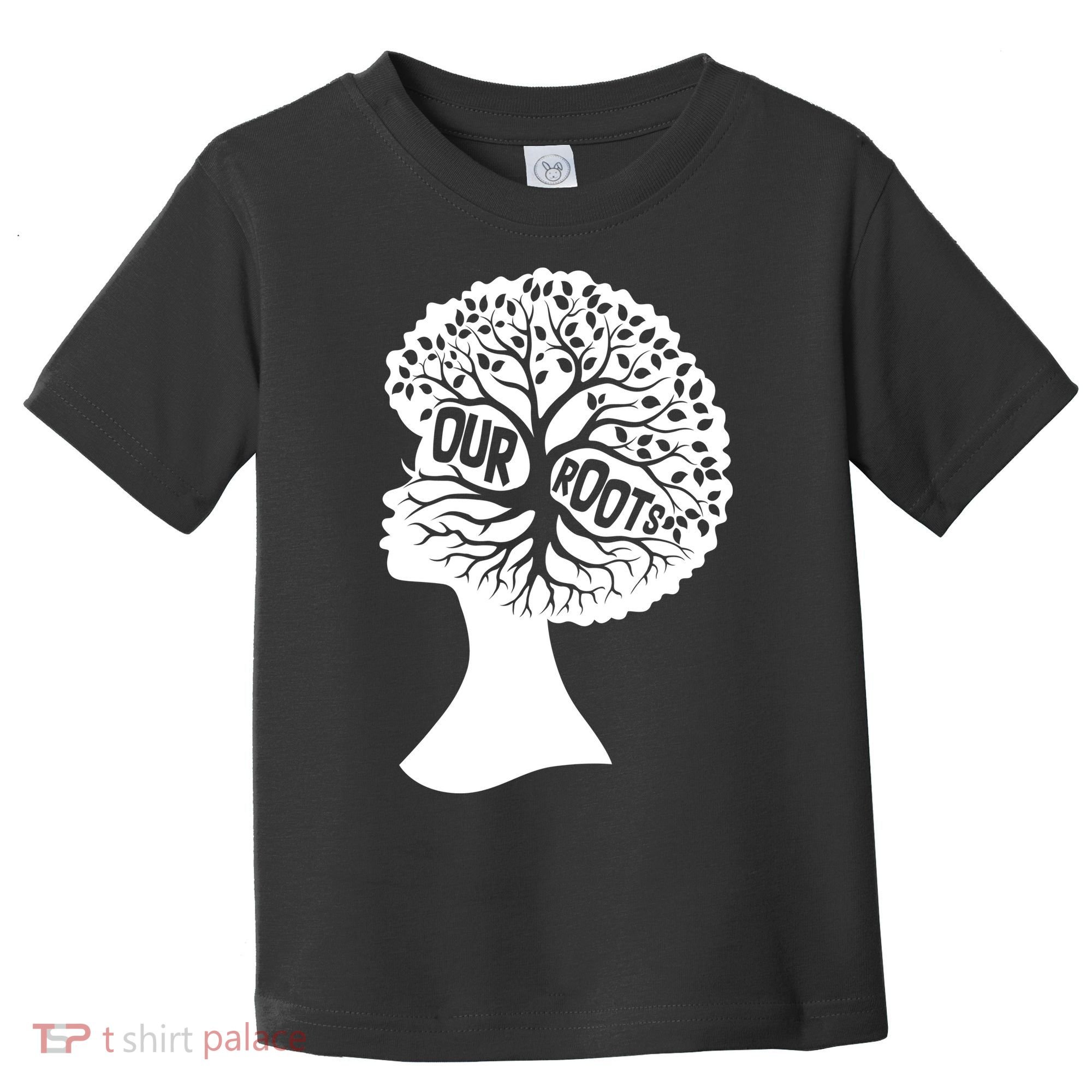 Black History Our Roots Woman Profile Toddler T-Shirt