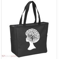 Black History Our Roots Woman Profile Tote Bag thumb 2