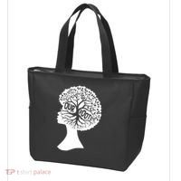 Black History Our Roots Woman Profile Tote Bag thumb 3