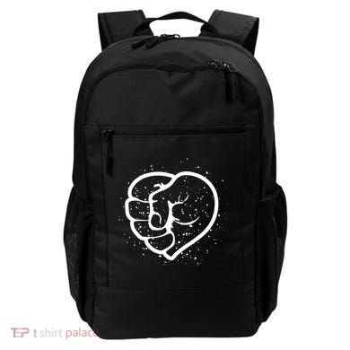 Black History Protest Fist Heart Backpack