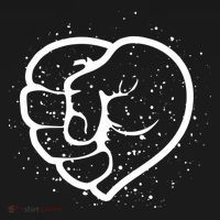 Black History Protest Fist Heart Backpack thumb 2