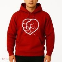 Black History Protest Fist Heart Hoodie thumb 2