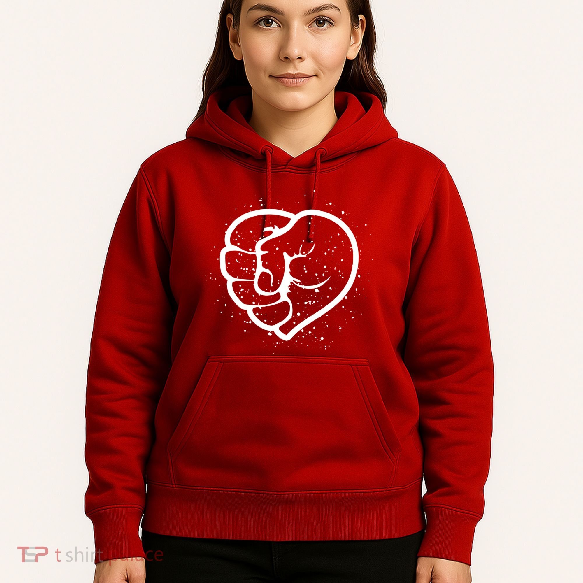 Black History Protest Fist Heart Hoodie