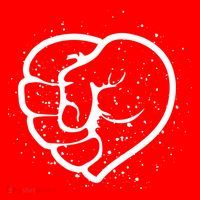 Black History Protest Fist Heart Sweatshirt thumb 3