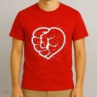 Black History Protest Fist Heart T-Shirt thumb 3