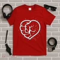 Black History Protest Fist Heart T-Shirt thumb 5