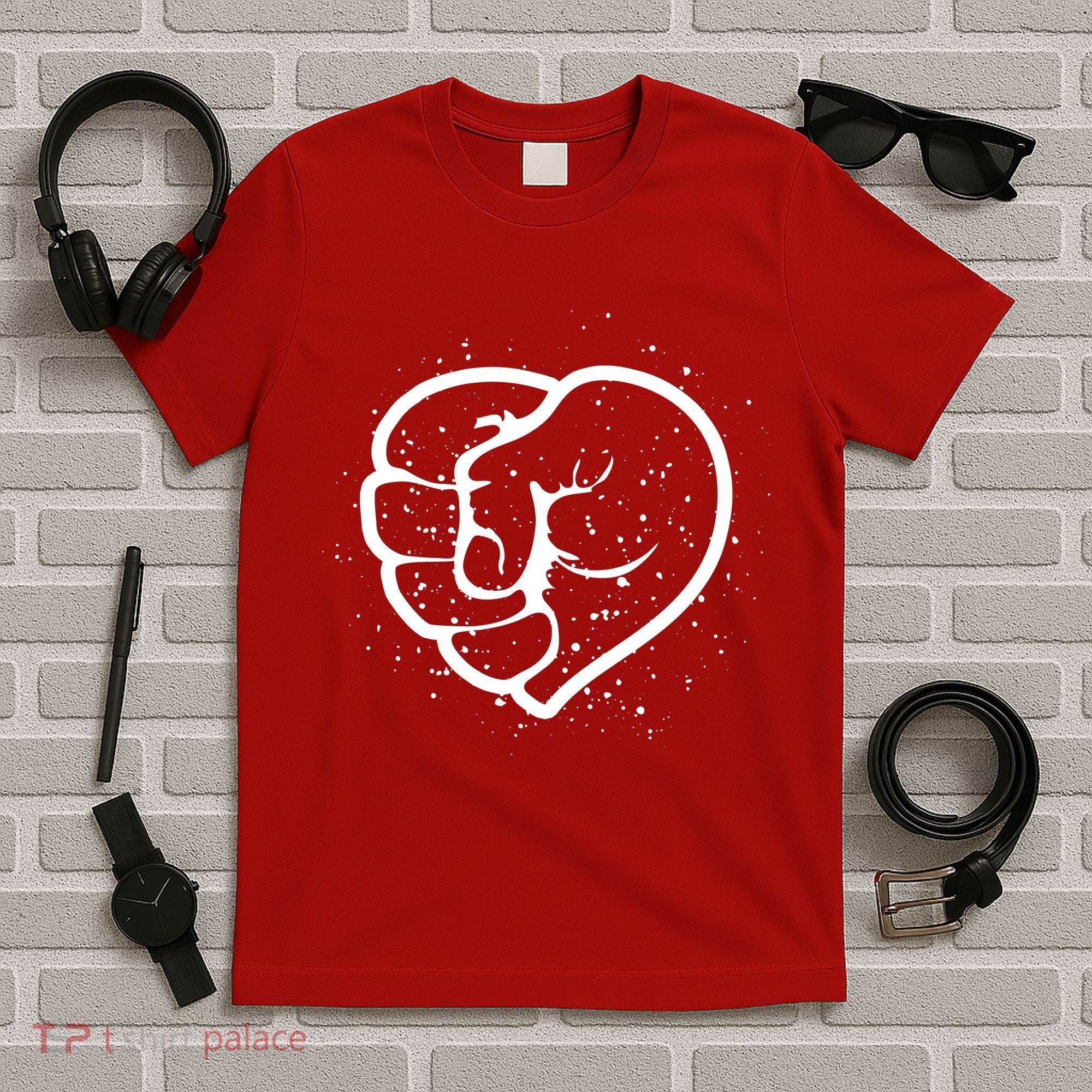 Black History Protest Fist Heart T-Shirt