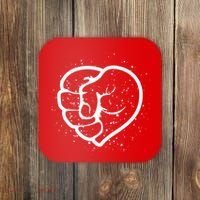 Black History Protest Fist Heart Coaster thumb 0