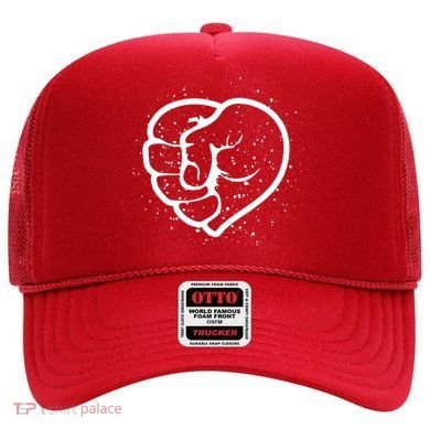 Black History Protest Fist Heart Hat