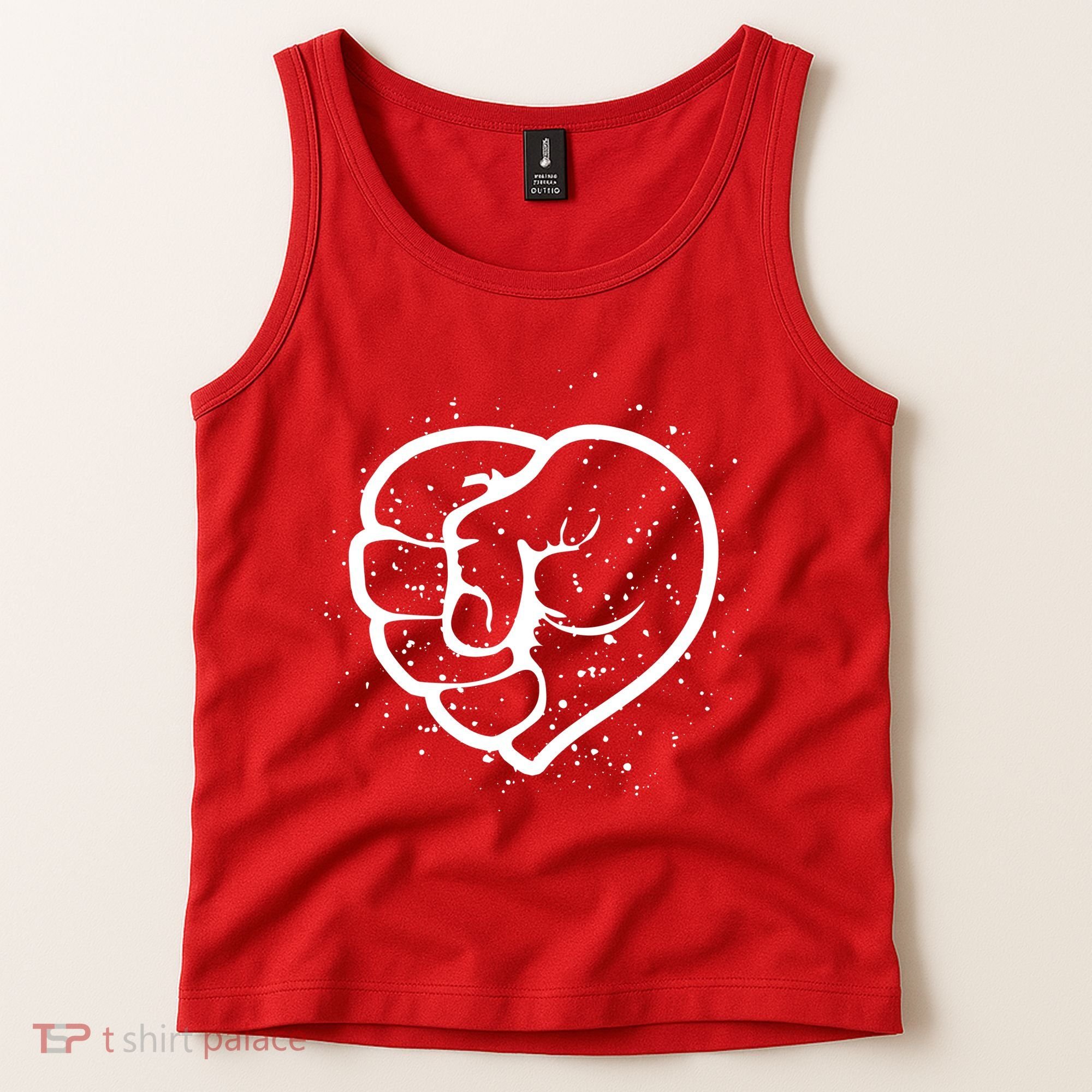 Black History Protest Fist Heart Tank Top