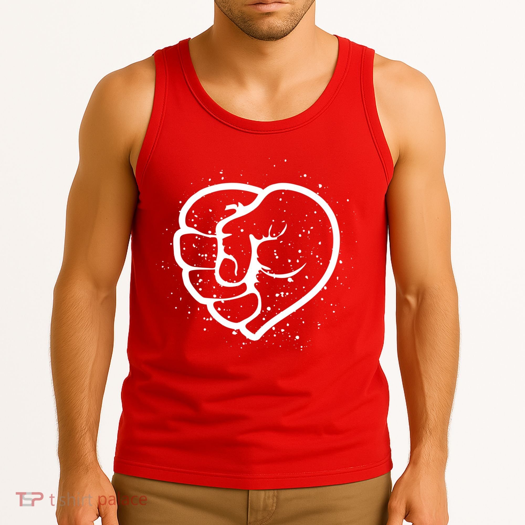 Black History Protest Fist Heart Tank Top