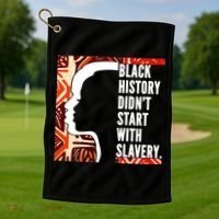 Black History Quote Golf Towel thumb 1