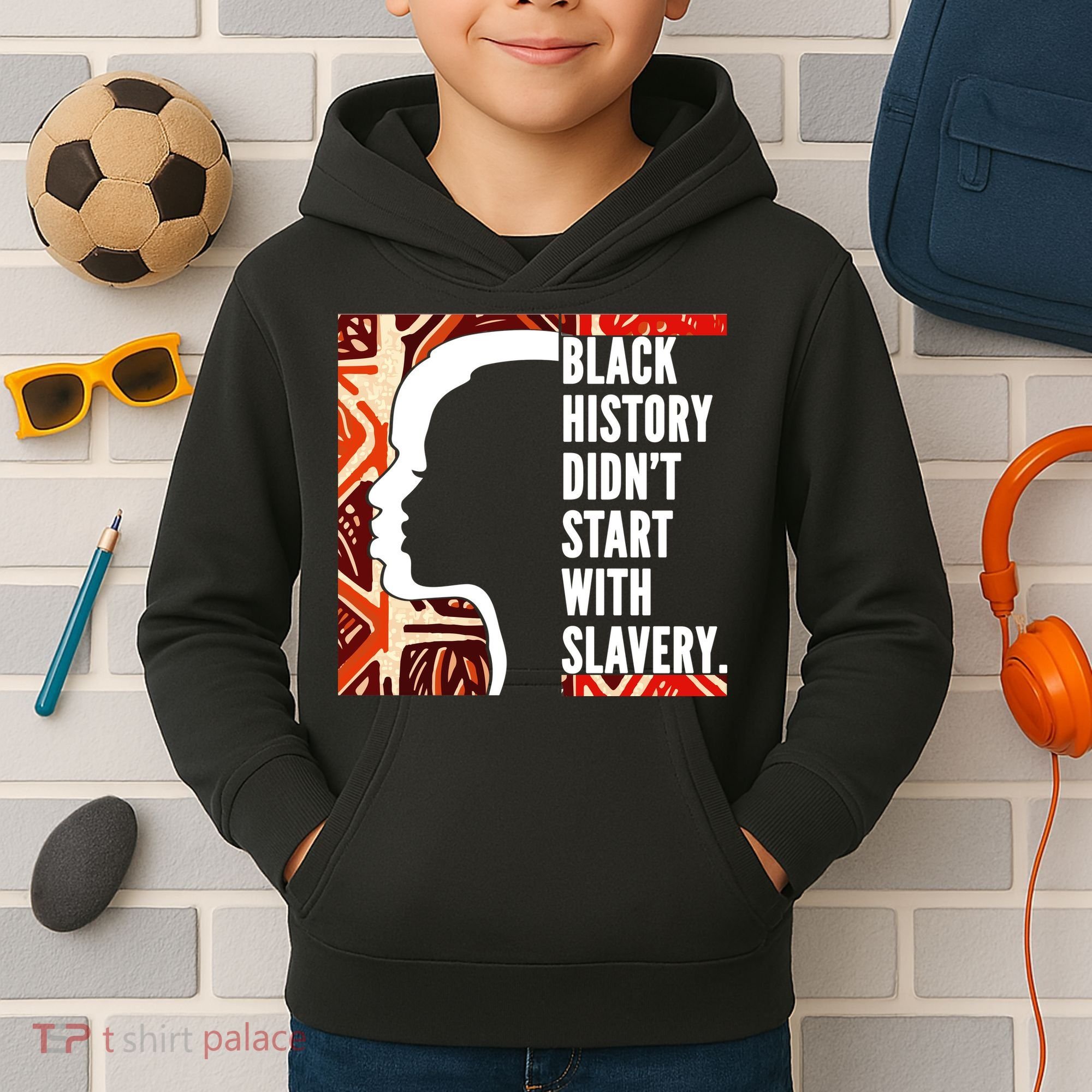 Black History Quote Kids Hoodie
