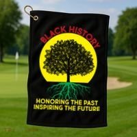 Black History Roots Past and Future Golf Towel thumb 1