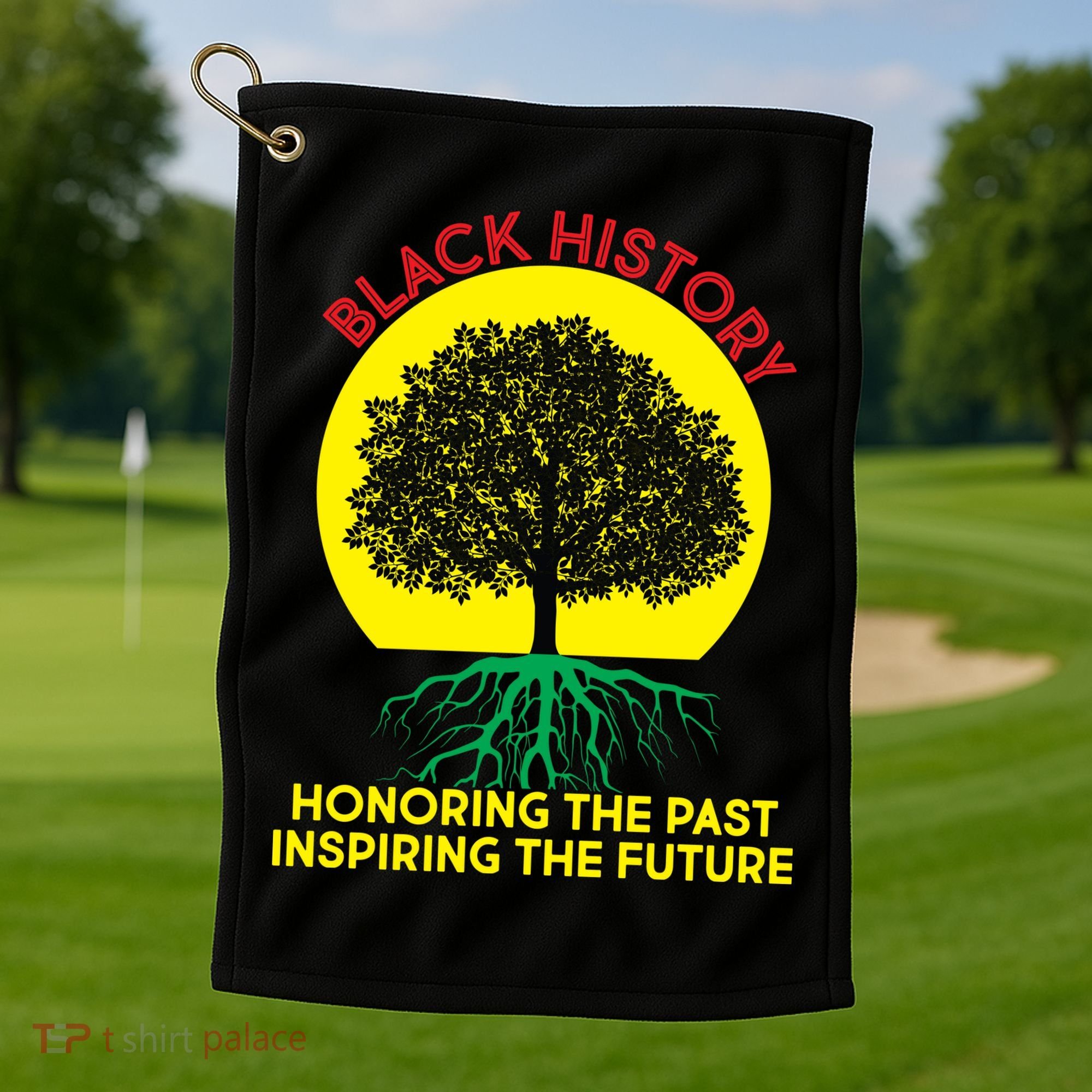 Black History Roots Past and Future Golf Towel
