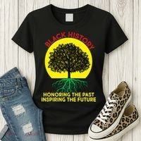 Black History Roots Past and Future Women's T-Shirt thumb 3