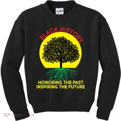 Black History Roots Past and Future Kids Sweatshirt