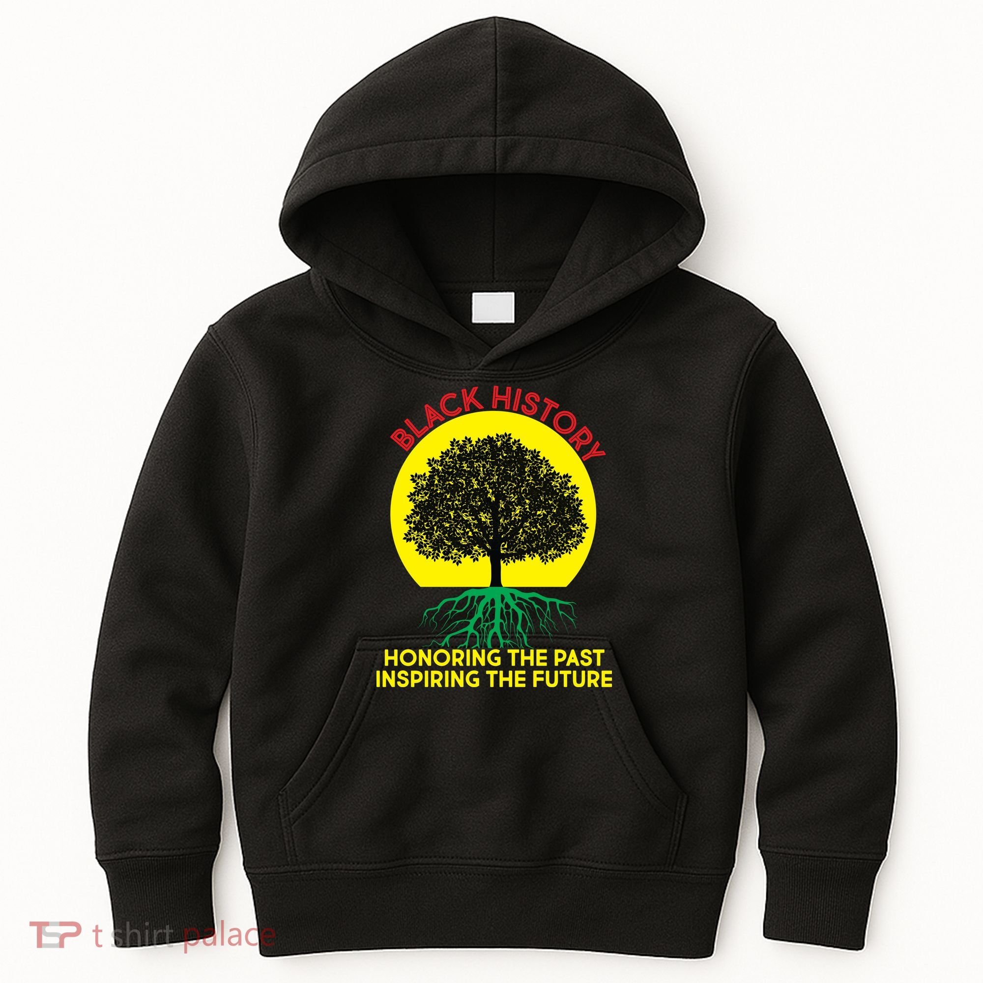Black History Roots Past and Future Kids Hoodie