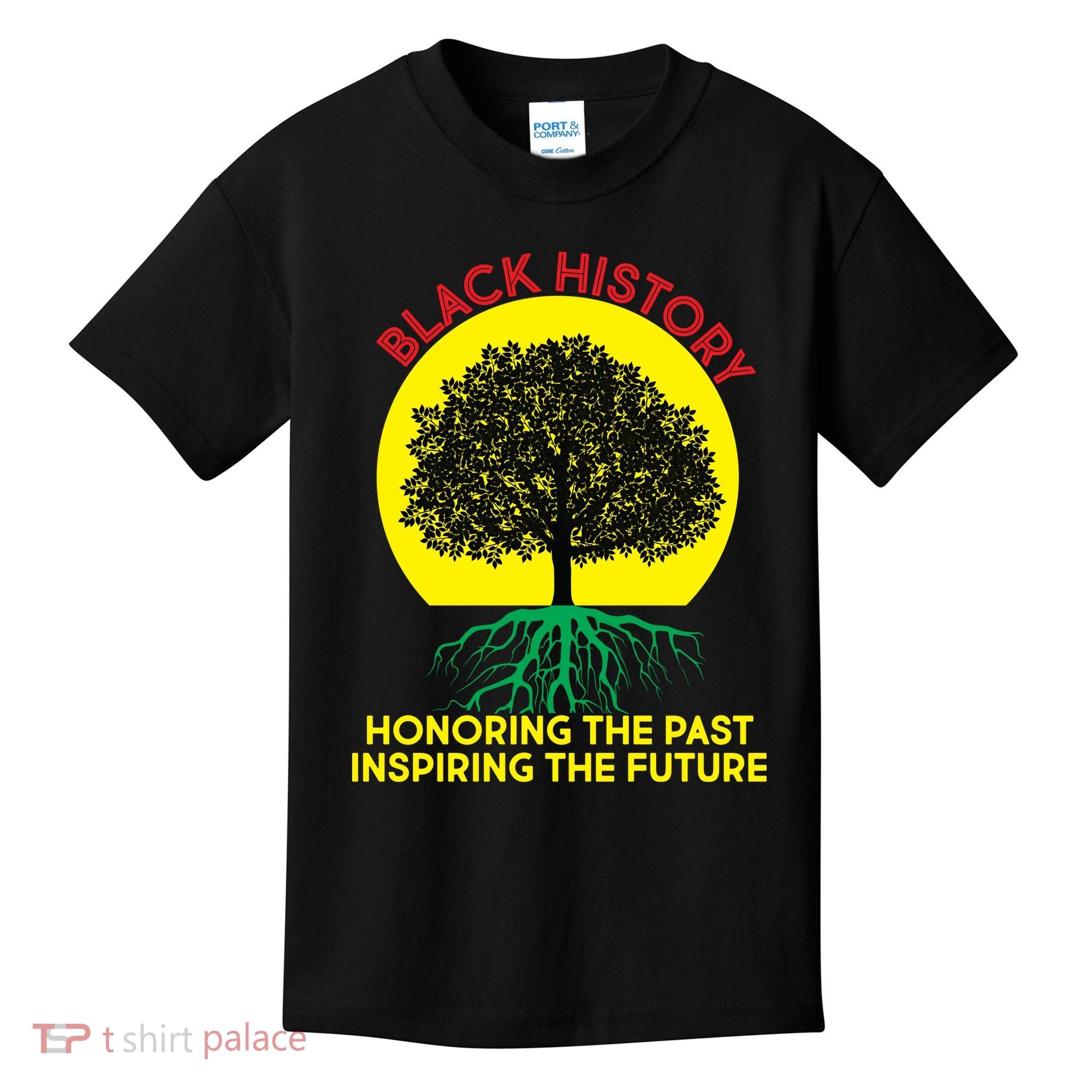 Black History Roots Past and Future Kids T-Shirt