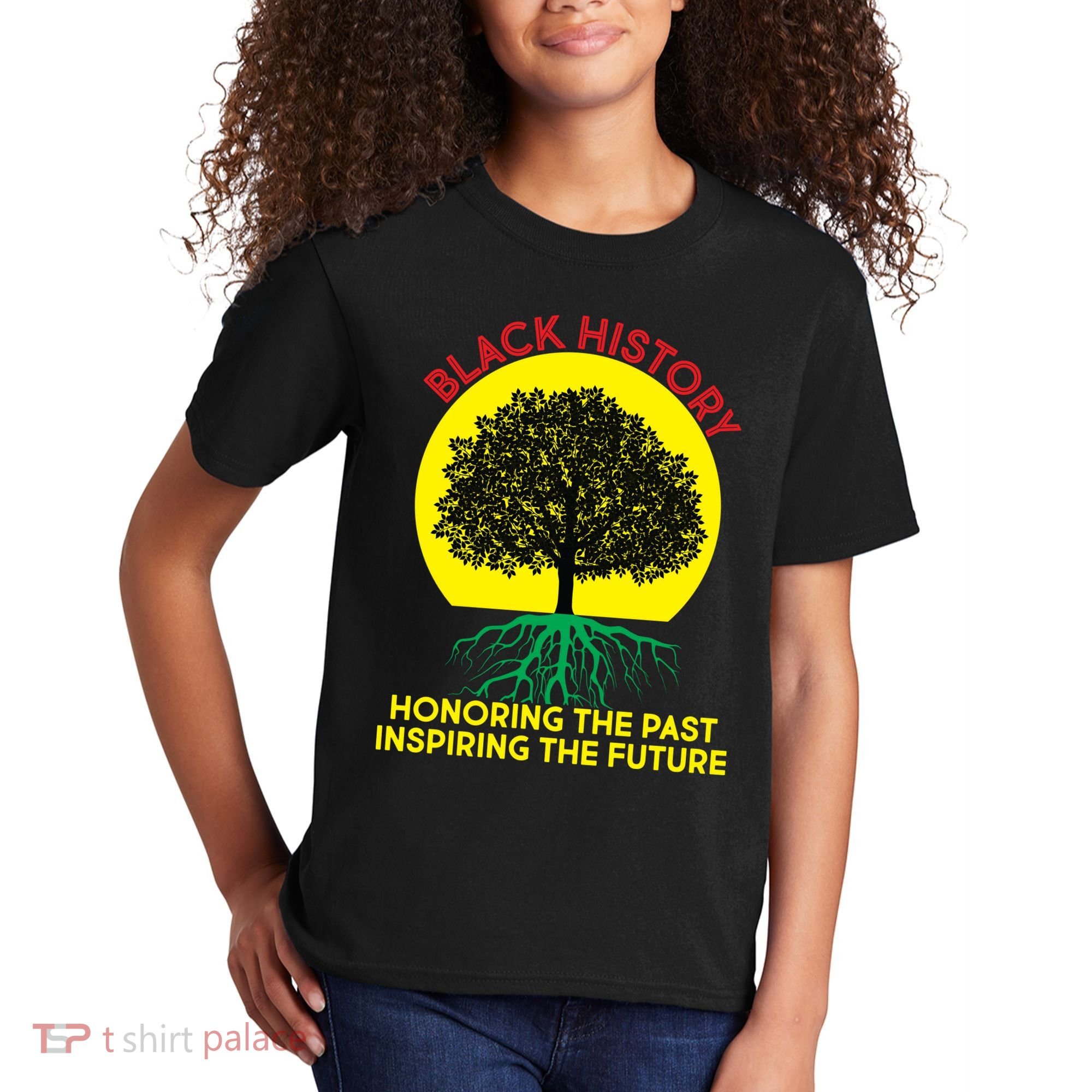 Black History Roots Past and Future Kids T-Shirt
