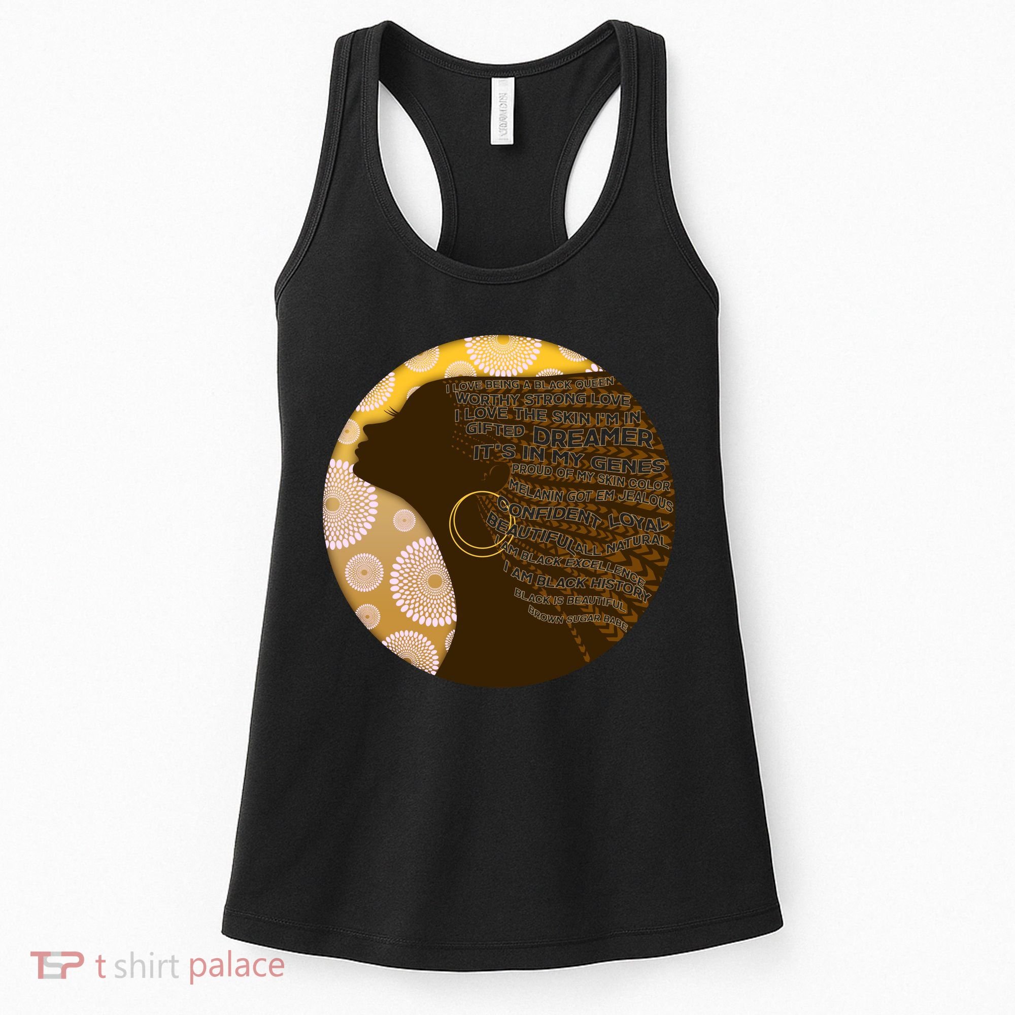 Black History Woman Inspiring Words Of Art Women's Tank Top