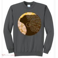 Black History Woman Inspiring Words Of Art Sweatshirt thumb 0