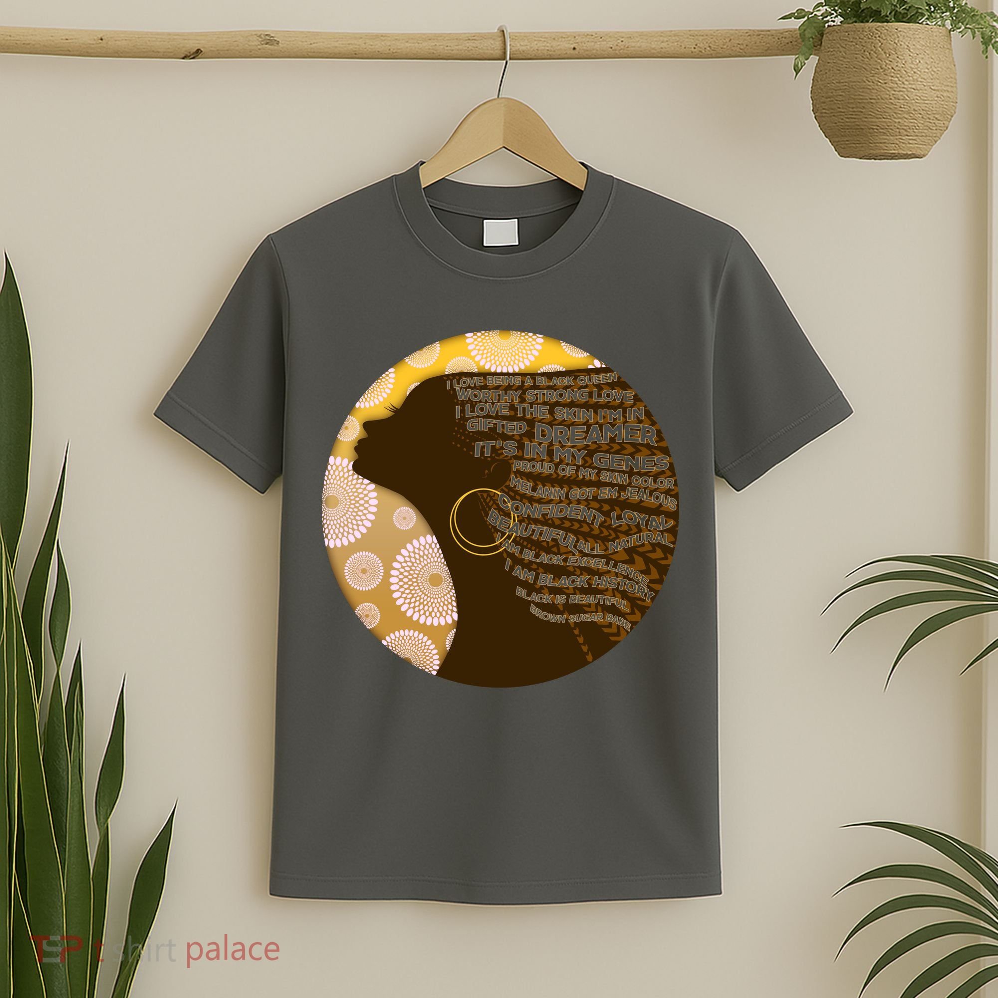 Black History Woman Inspiring Words Of Art T-Shirt