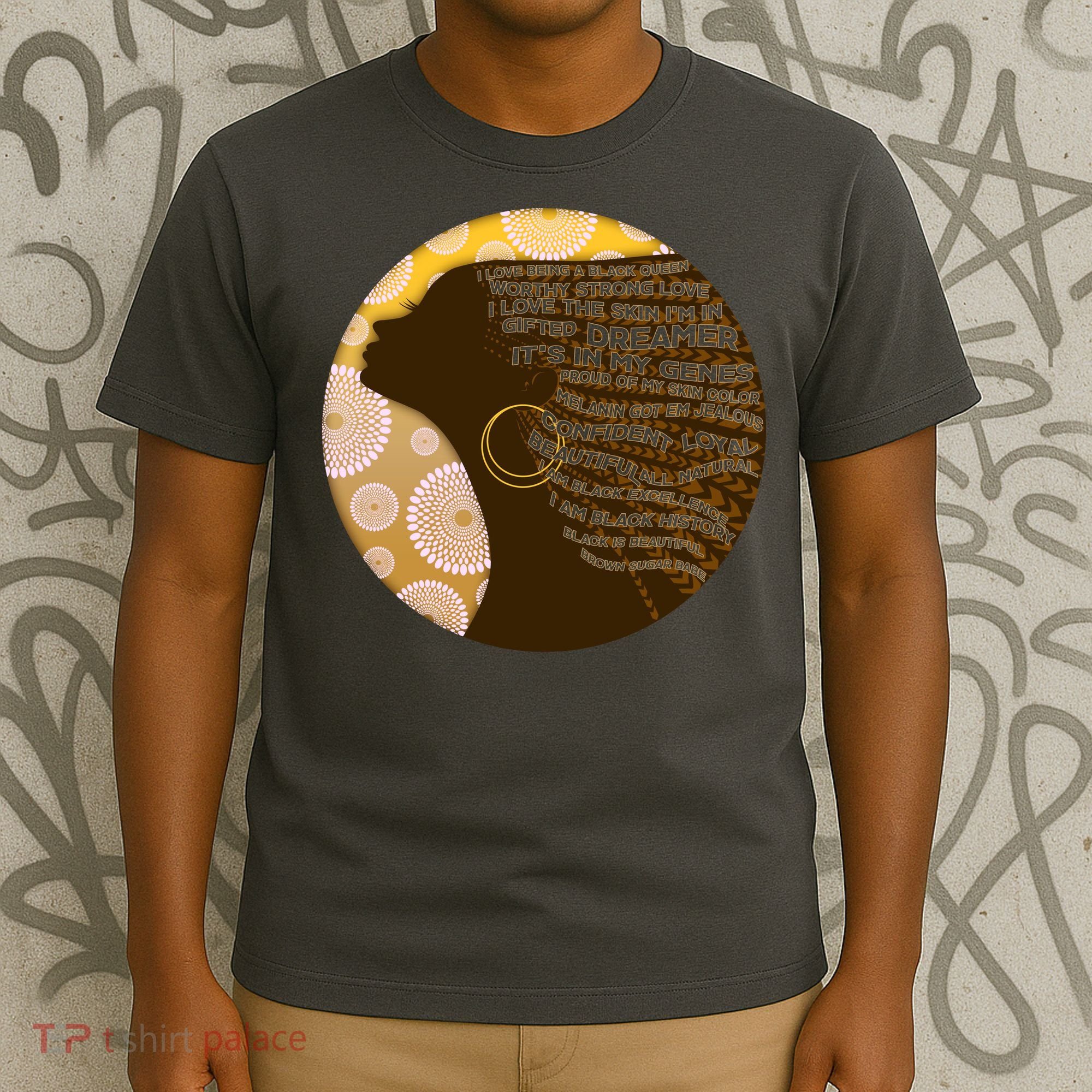 Black History Woman Inspiring Words Of Art T-Shirt