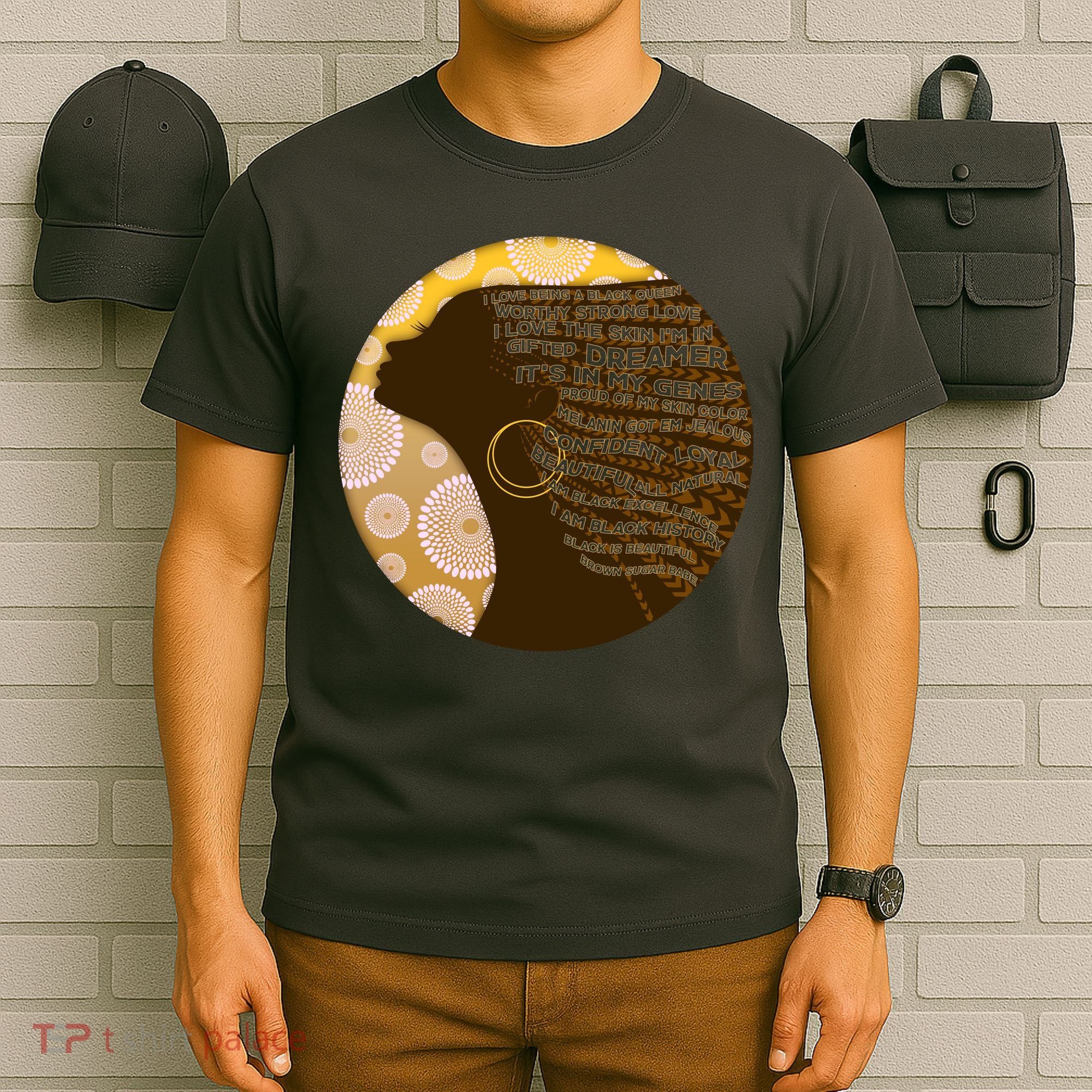Black History Woman Inspiring Words Of Art T-Shirt