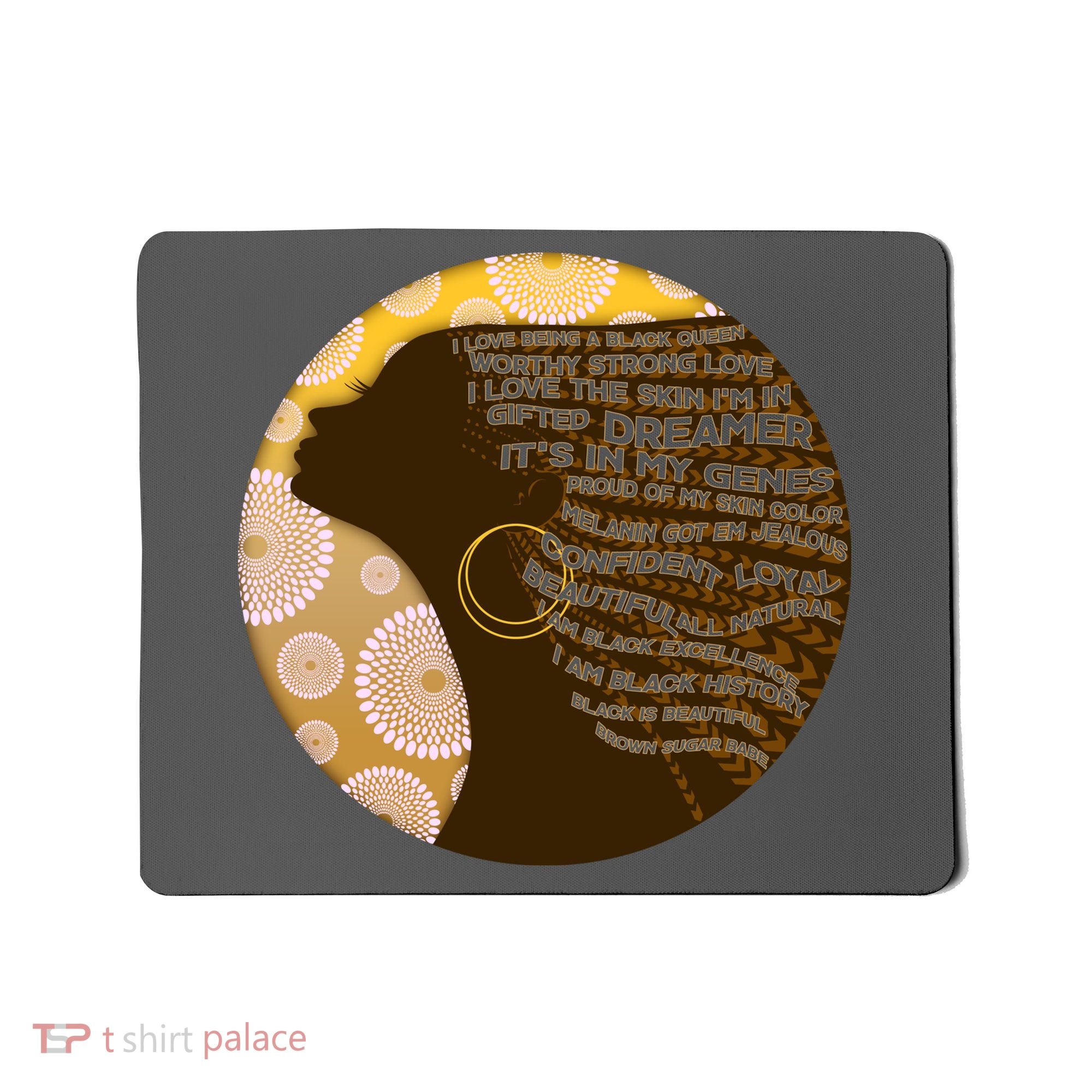 Black History Woman Inspiring Words Of Art Mousepad