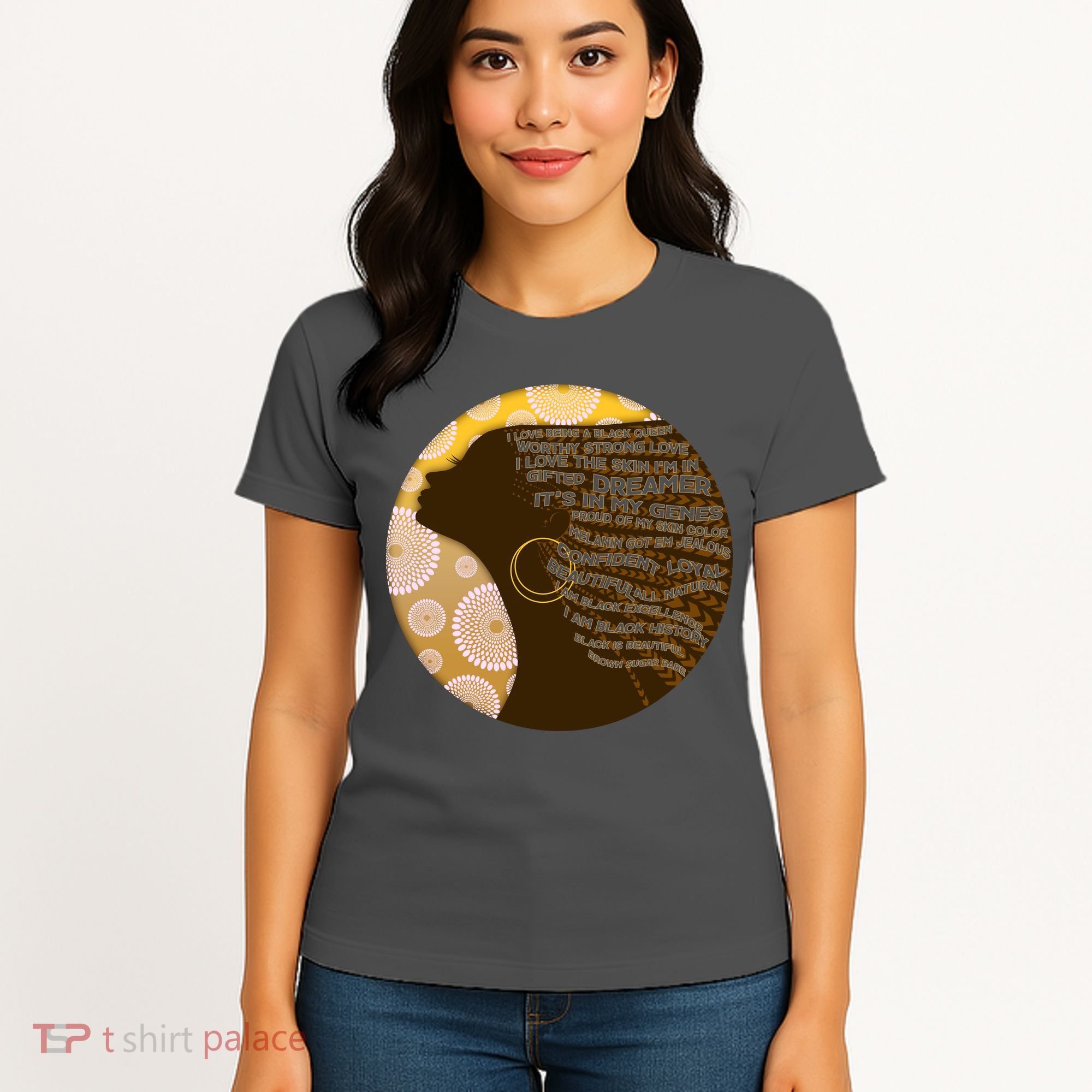 Black History Woman Inspiring Words Of Art Women's T-Shirt