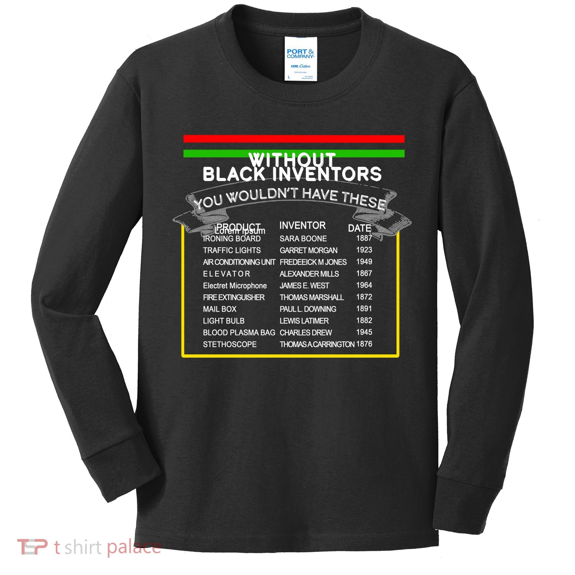 Black Inventors Black History Month Kids Long Sleeve Shirt