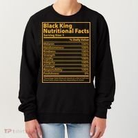 Black King Nutritional Facts Women's Sweatshirt thumb 0