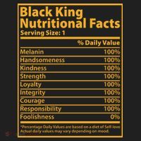 Black King Nutritional Facts Women's Sweatshirt thumb 2
